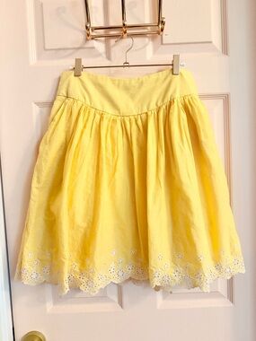 Vintage yellow necessary objects skirt